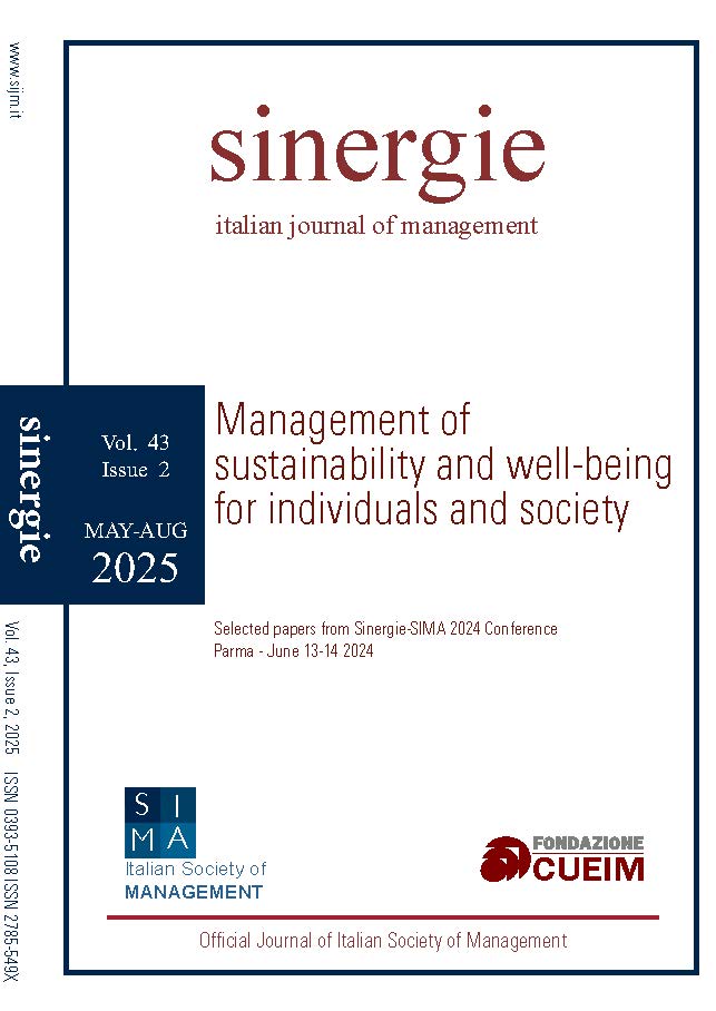					View Vol. 43 No. 2 (2025): Management of sustainability and well-being for individuals and society
				