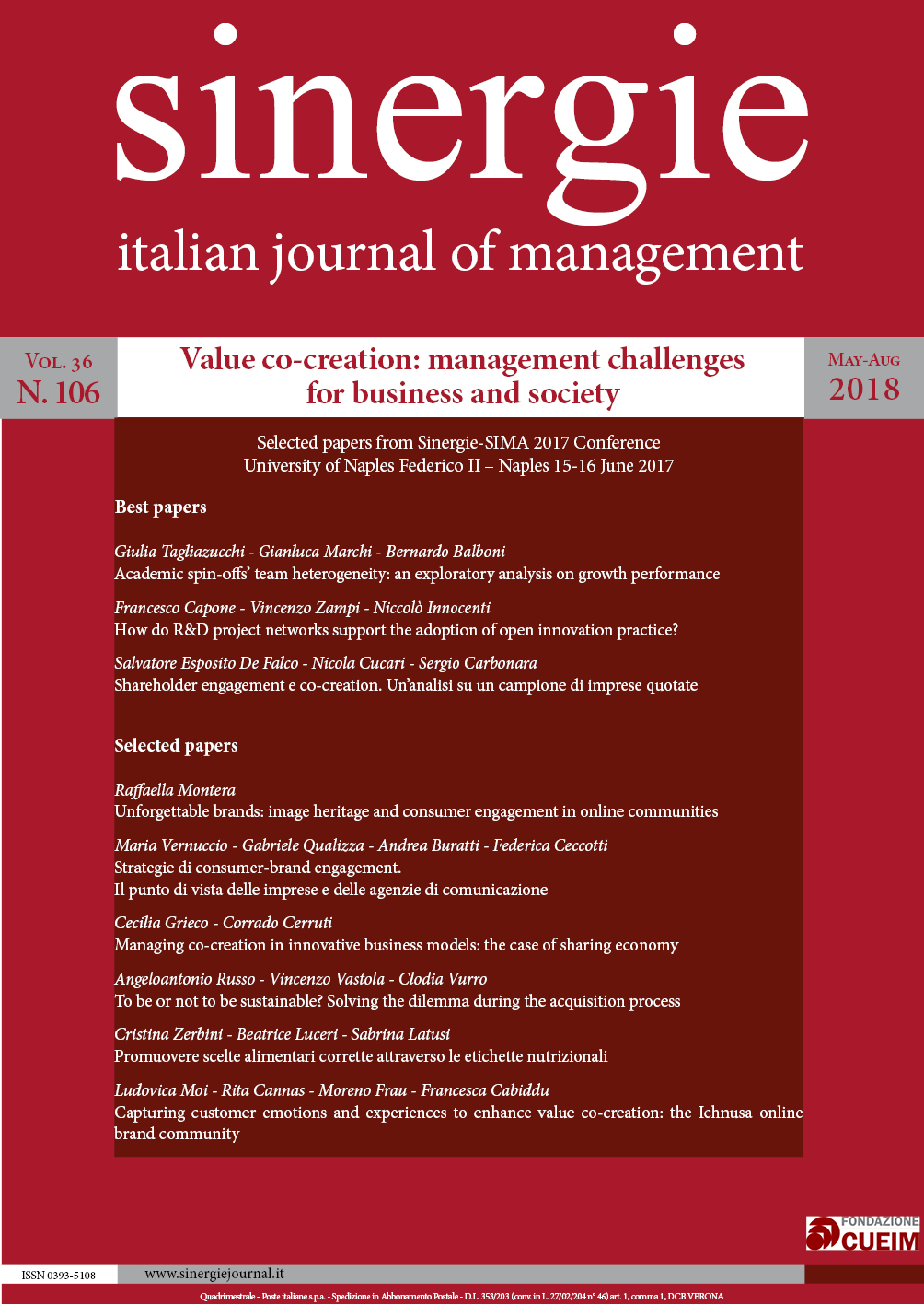 					View Vol. 36 No. May-Aug (2018): Value co-creation: management challenges for business and society
				