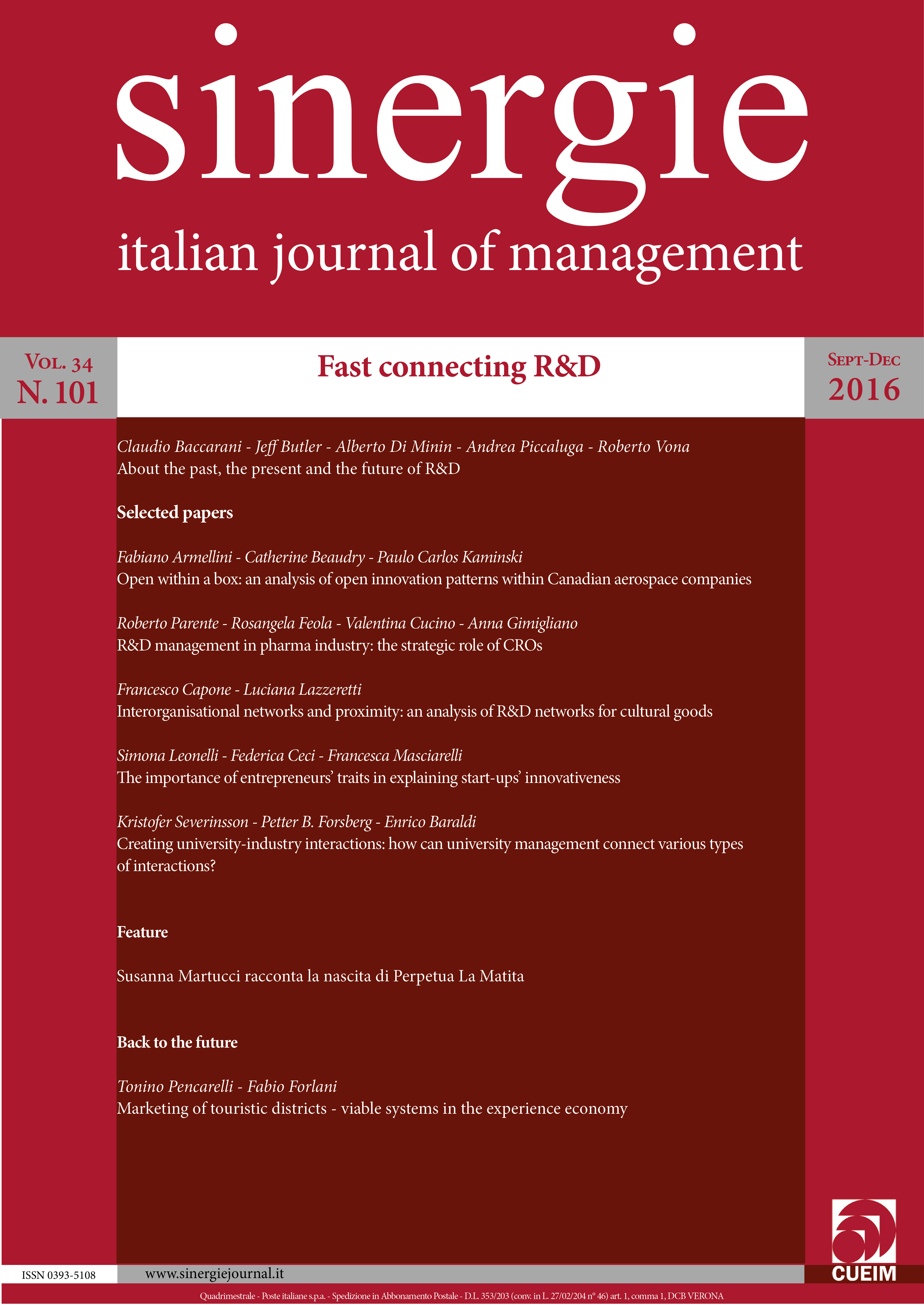 					View Vol. 34 No. Sep-Dec (2016): Fast connecting R&D
				